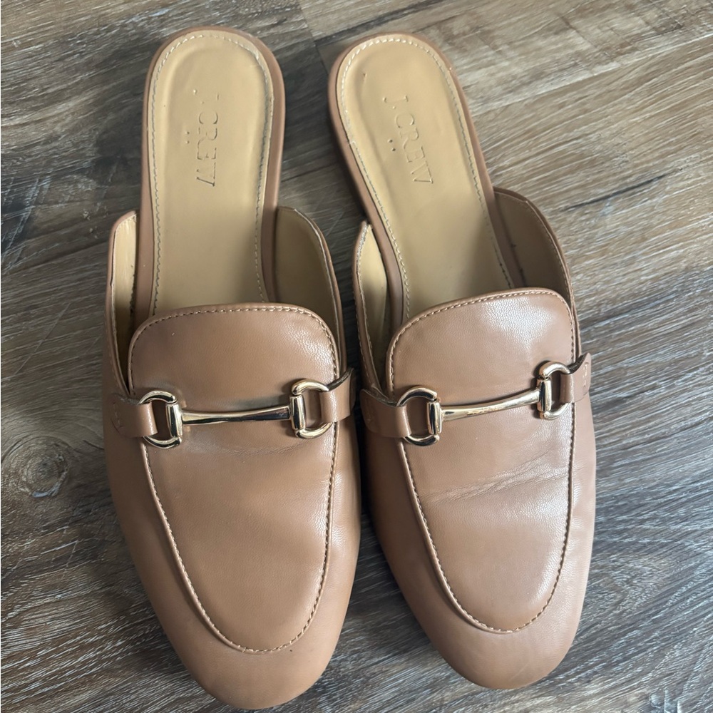 J. Crew Tan Leather Women's Loafers 9